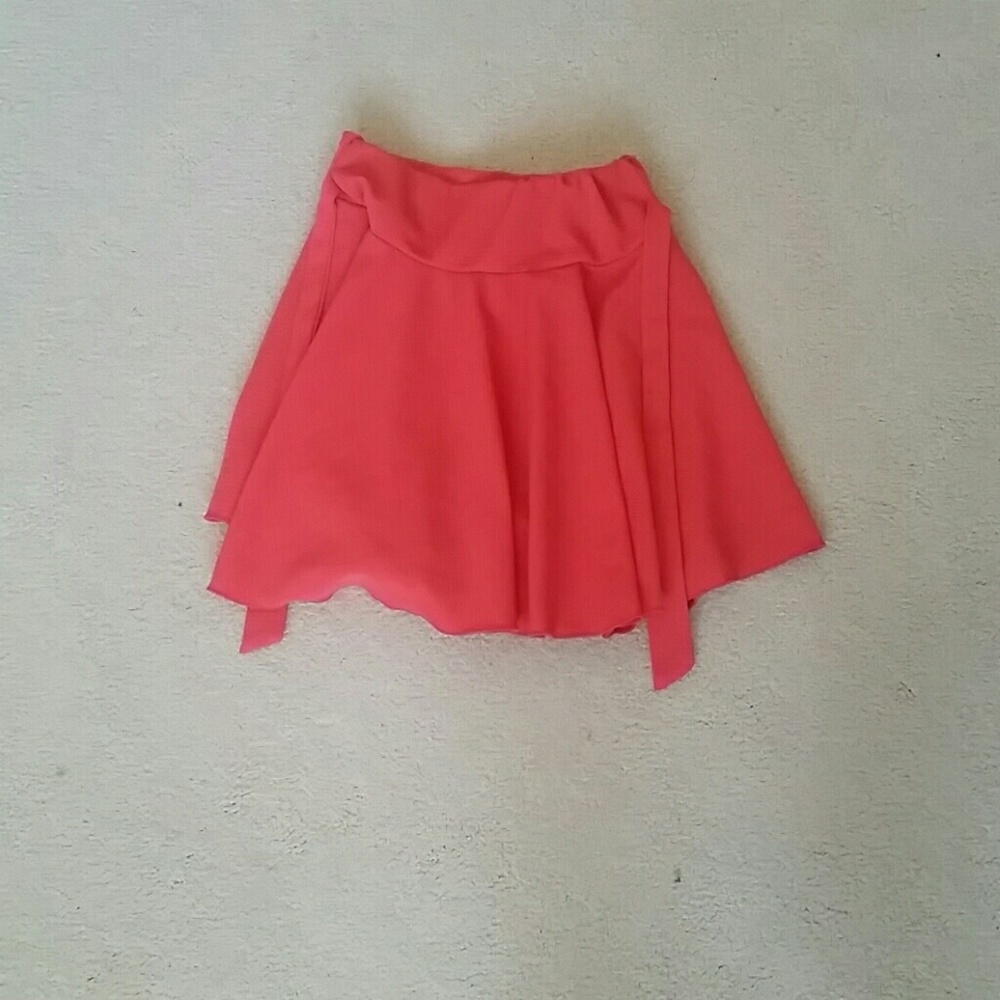 Red short skirt